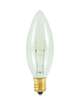 15 Watt B8 Torpedo Clear E12 120 Volt