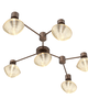 Levi Wilson Mesa 38 Inch 6 Light Semi Flush Mount