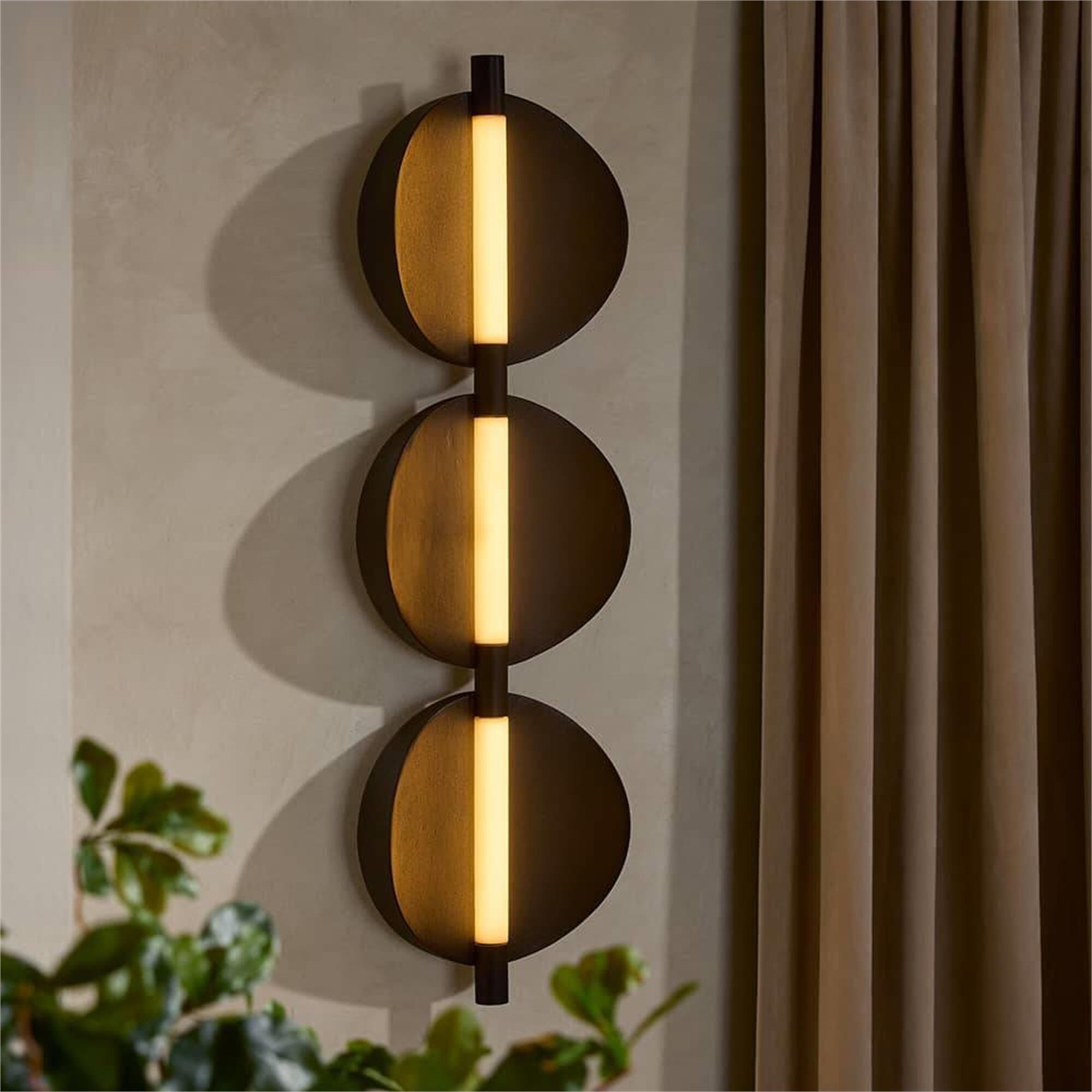 Luna Large 3 Light Wall Sconce