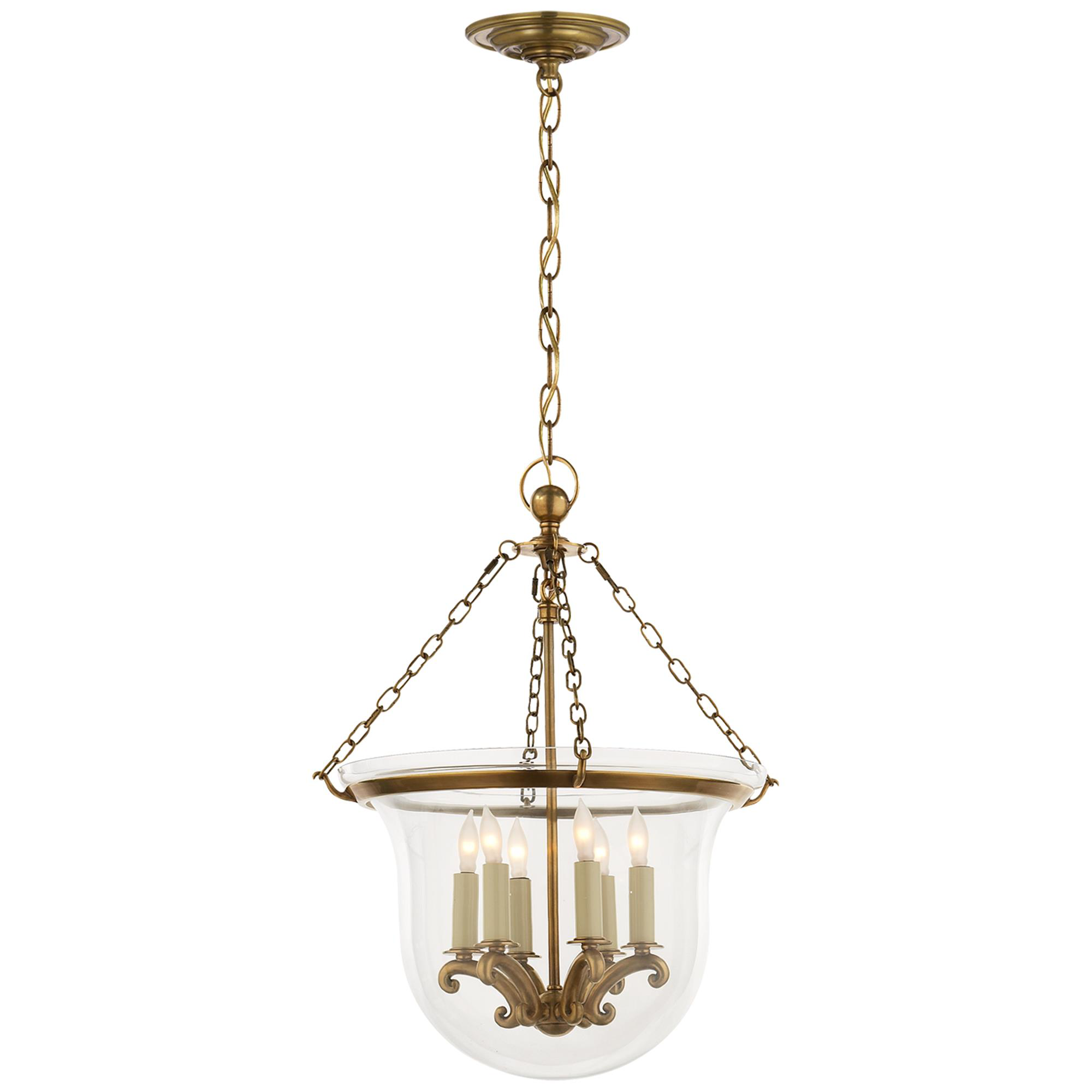 Chapman & Myers Country Bell Jar Small Lantern Pendant