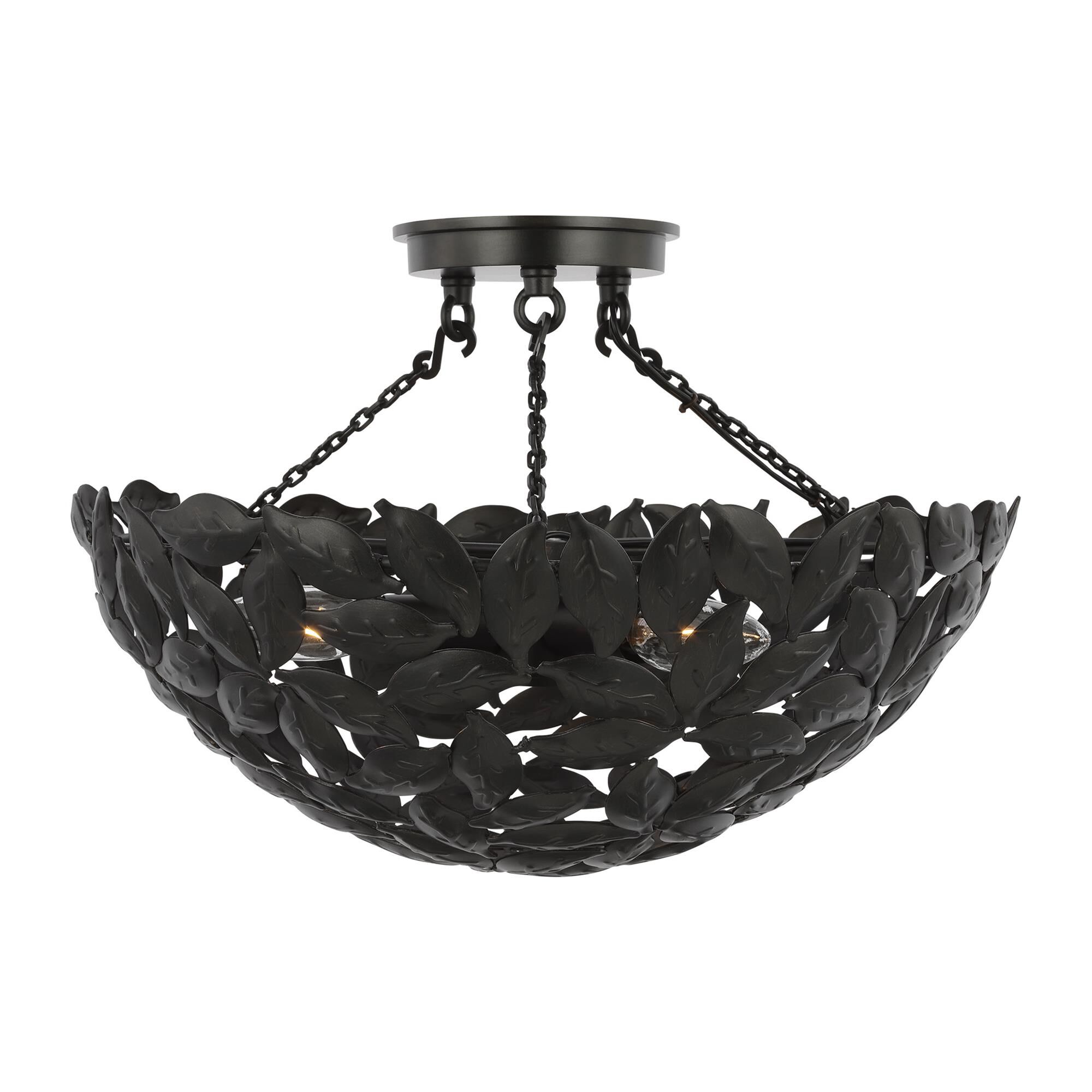 Alexa Hampton Kelan 16 Inch 3 Light Semi Flush Mount