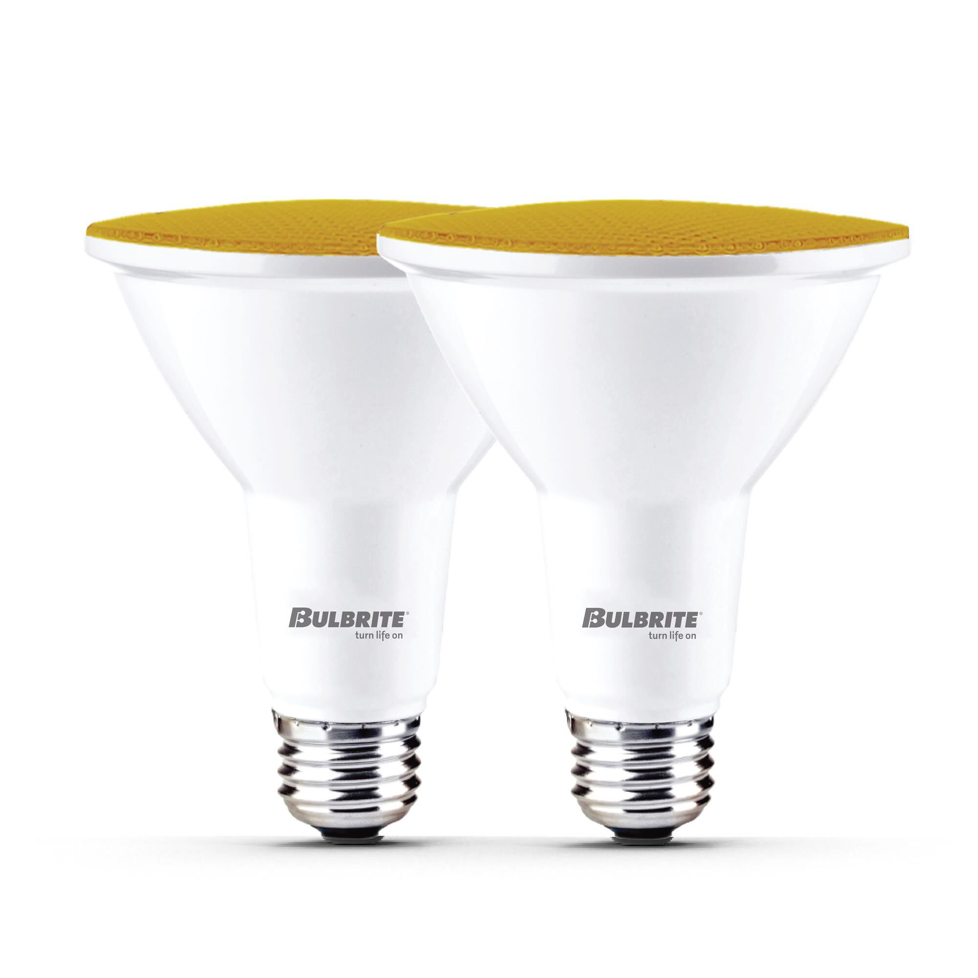 15 Watt LED PAR38 Yellow Flood Wet Dimmable (2 Pack)