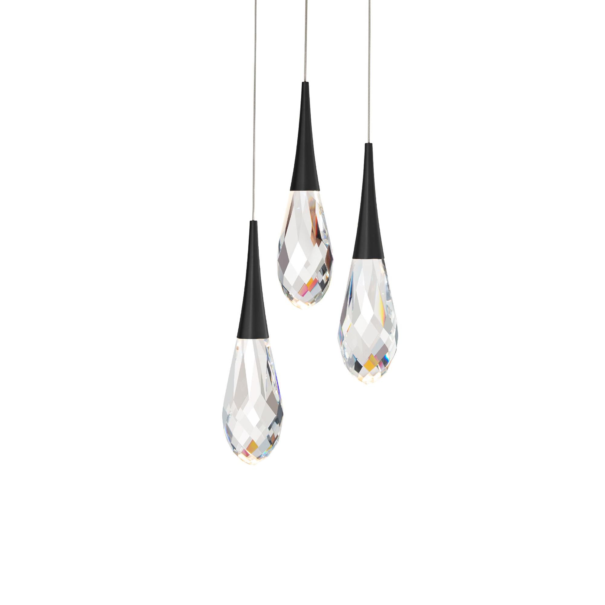Hibiscus 12 Inch 3 Light Multi Light Pendant