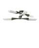 Naomi 40 Inch 6 Light Semi Flush Mount