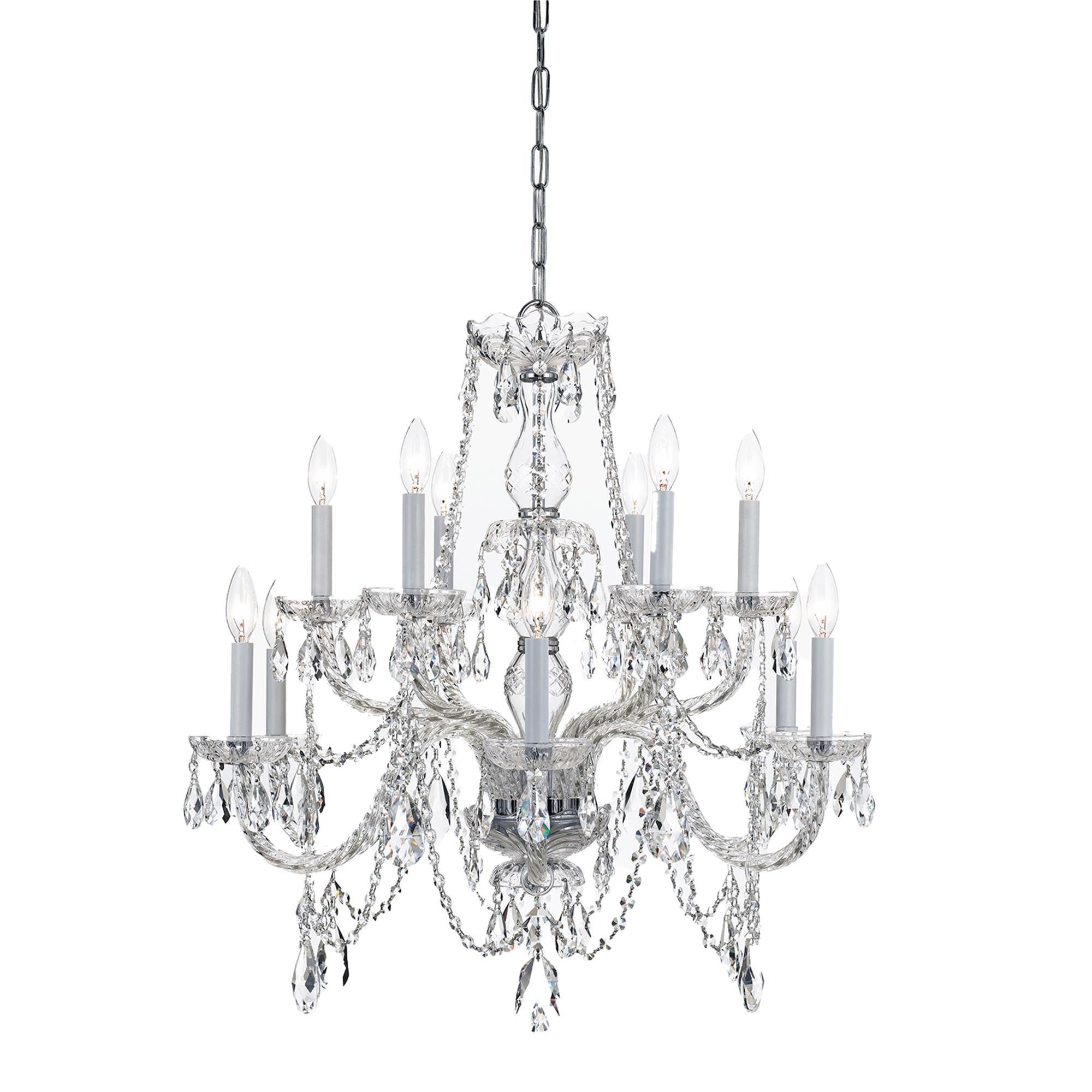 Traditional Crystal 31 Inch Chandelier