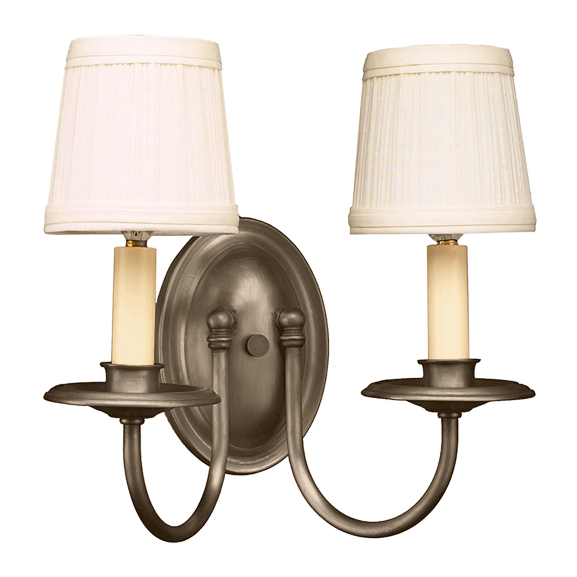 12 Inch Wide 2 Light Wall Sconce