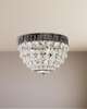 Petit Crystal 8 Inch 3 Light Flush Mount