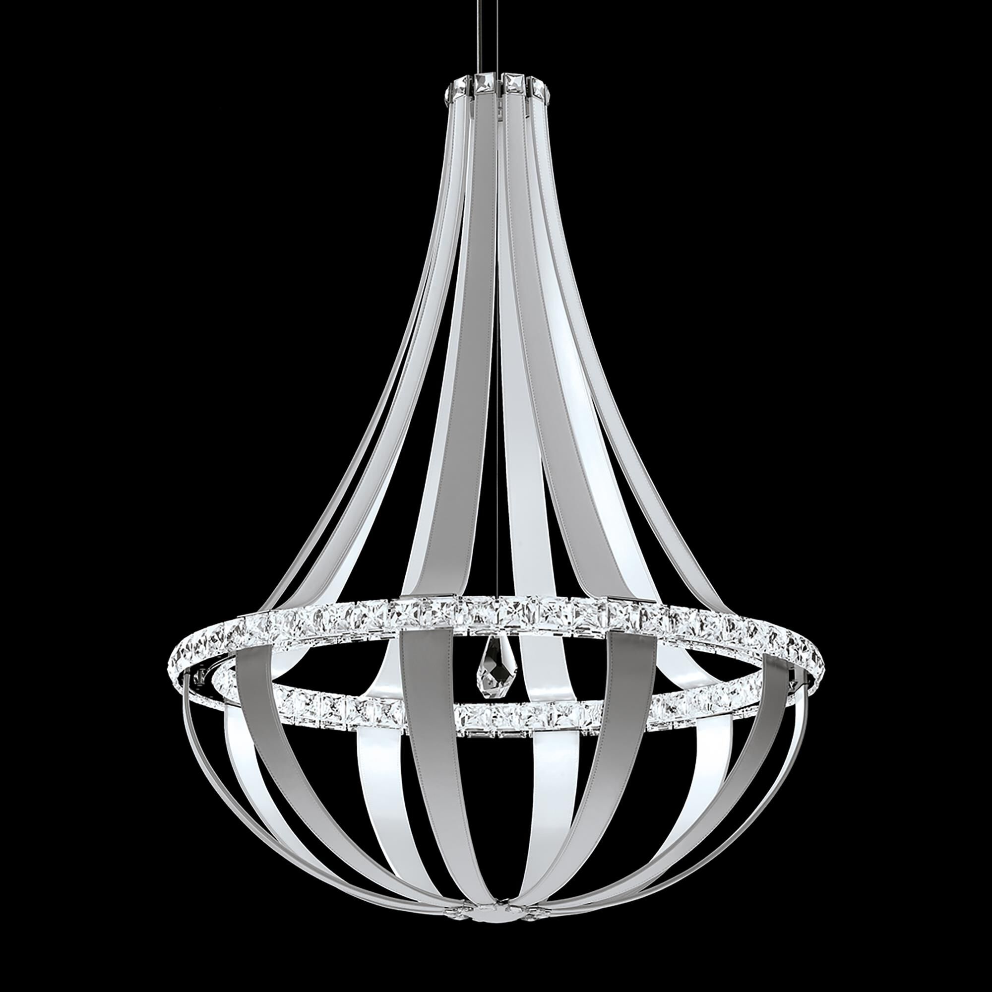 Crystal Empire 34 Inch Chandelier