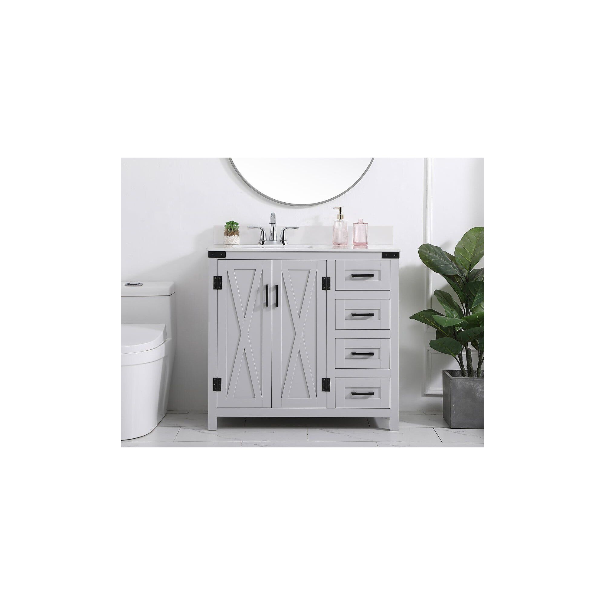 Grant 36 Inch Bath Vanity Cabinet