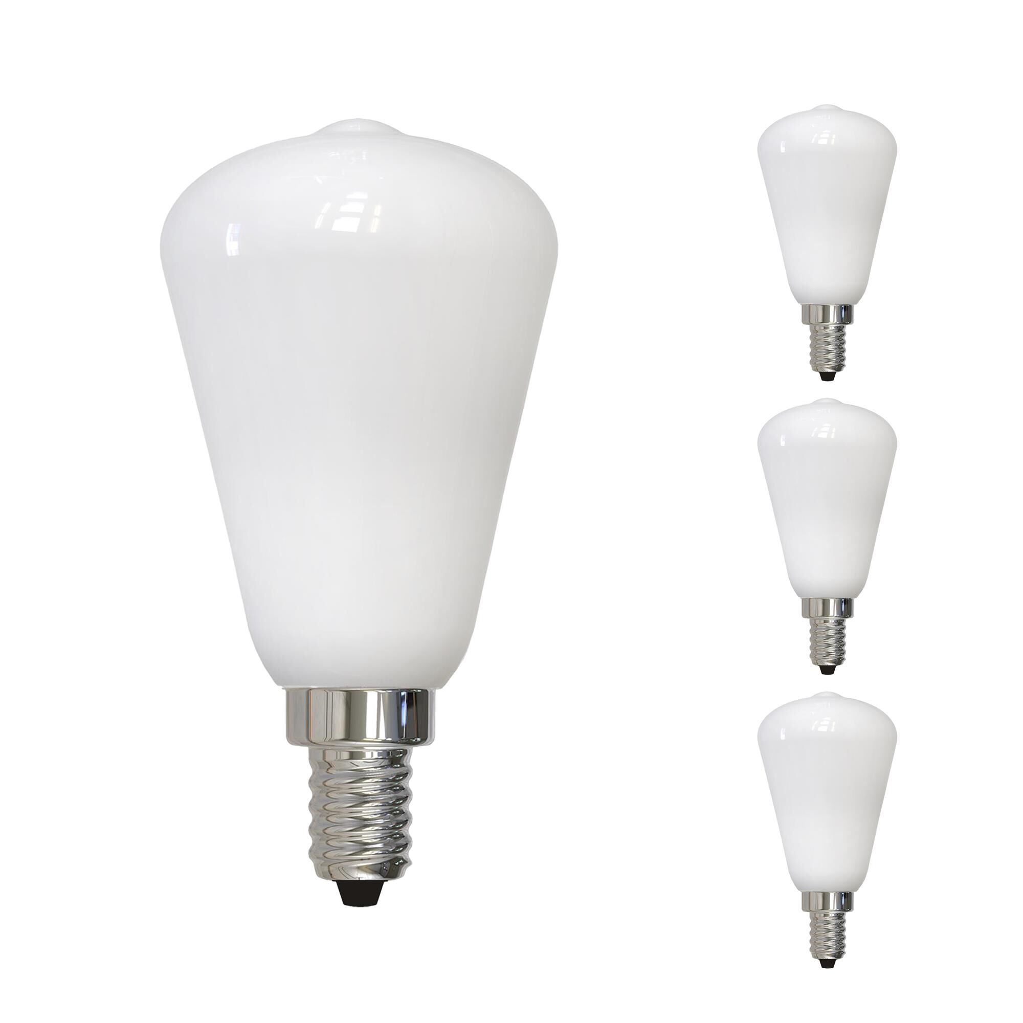 4 Watt LED ST15 2700K Filament Milky Fully Compatible Dimming (4 Pack)