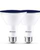 15 Watt LED PAR38 Blue Flood Wet Dimmable (2 Pack)