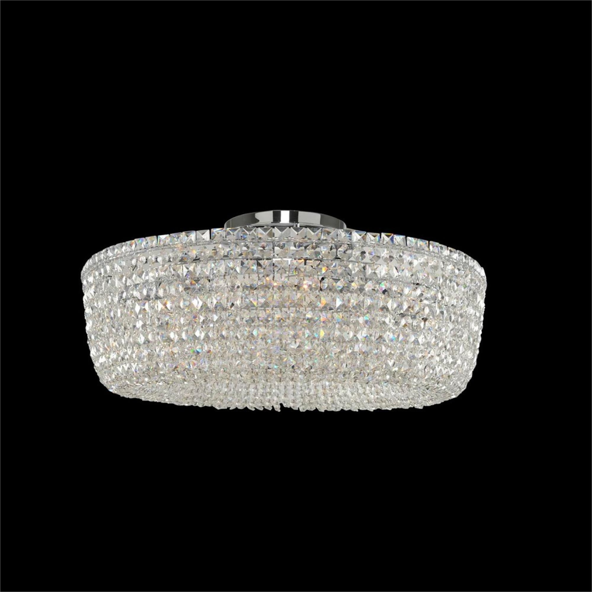 Cesano 32 Inch 8 Light Semi Flush Mount
