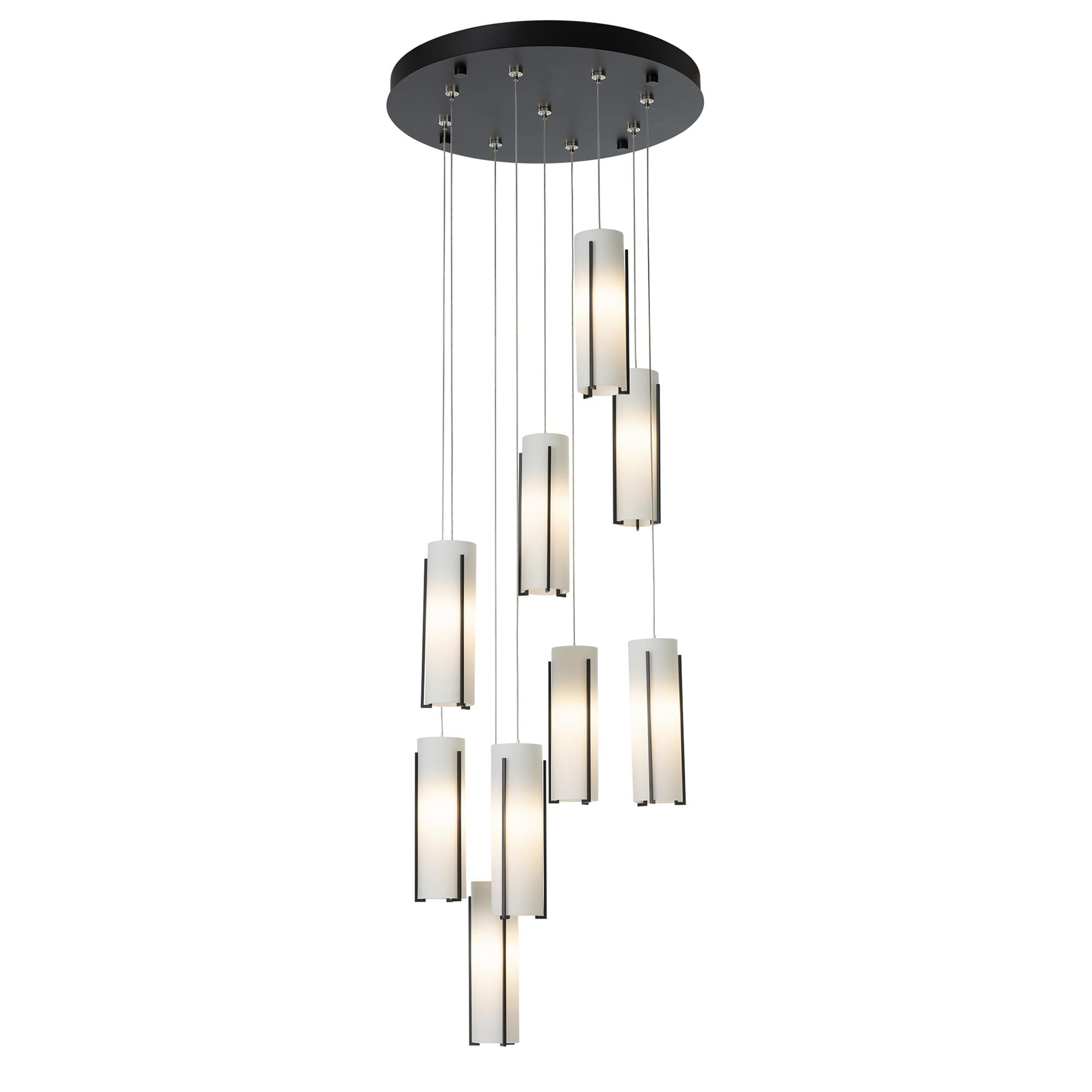Exos Glass 20 Inch 9 Light Multi Light Pendant