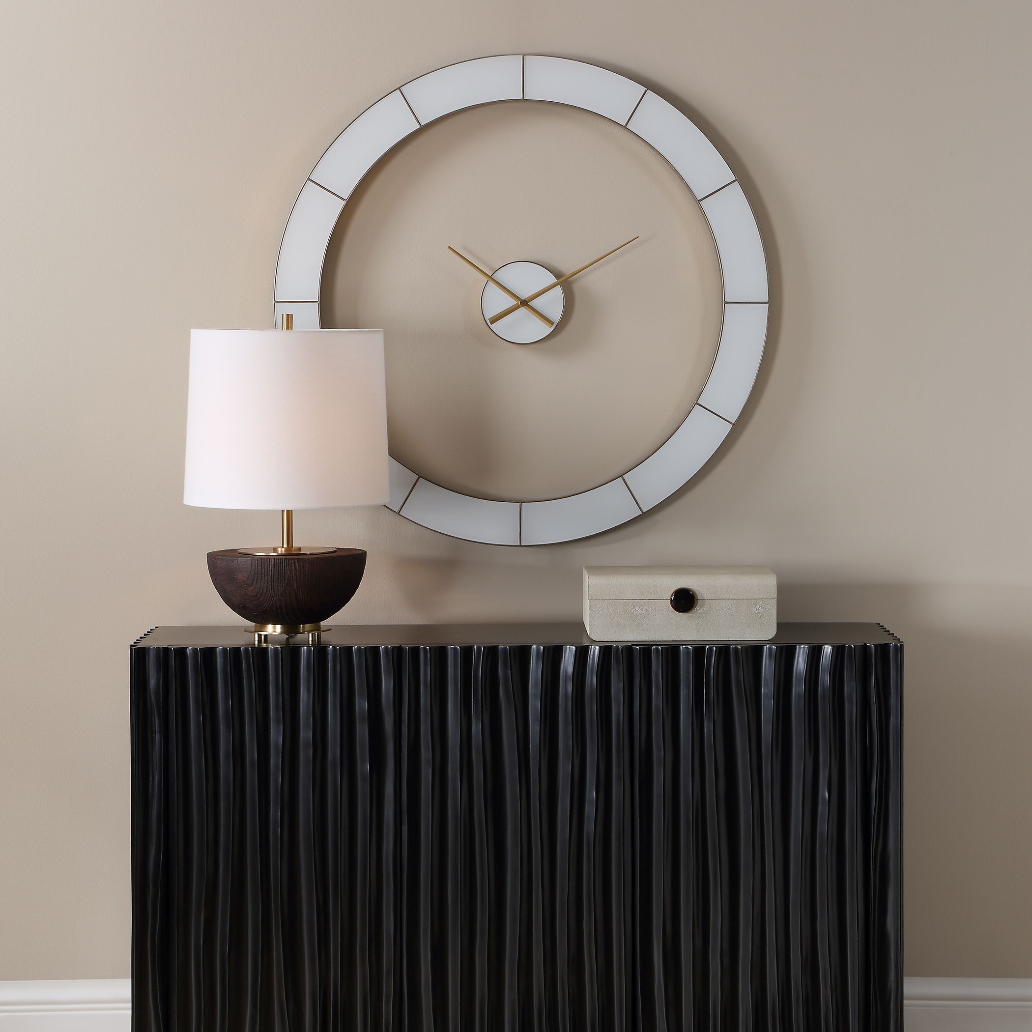 Ivory Halo Clock