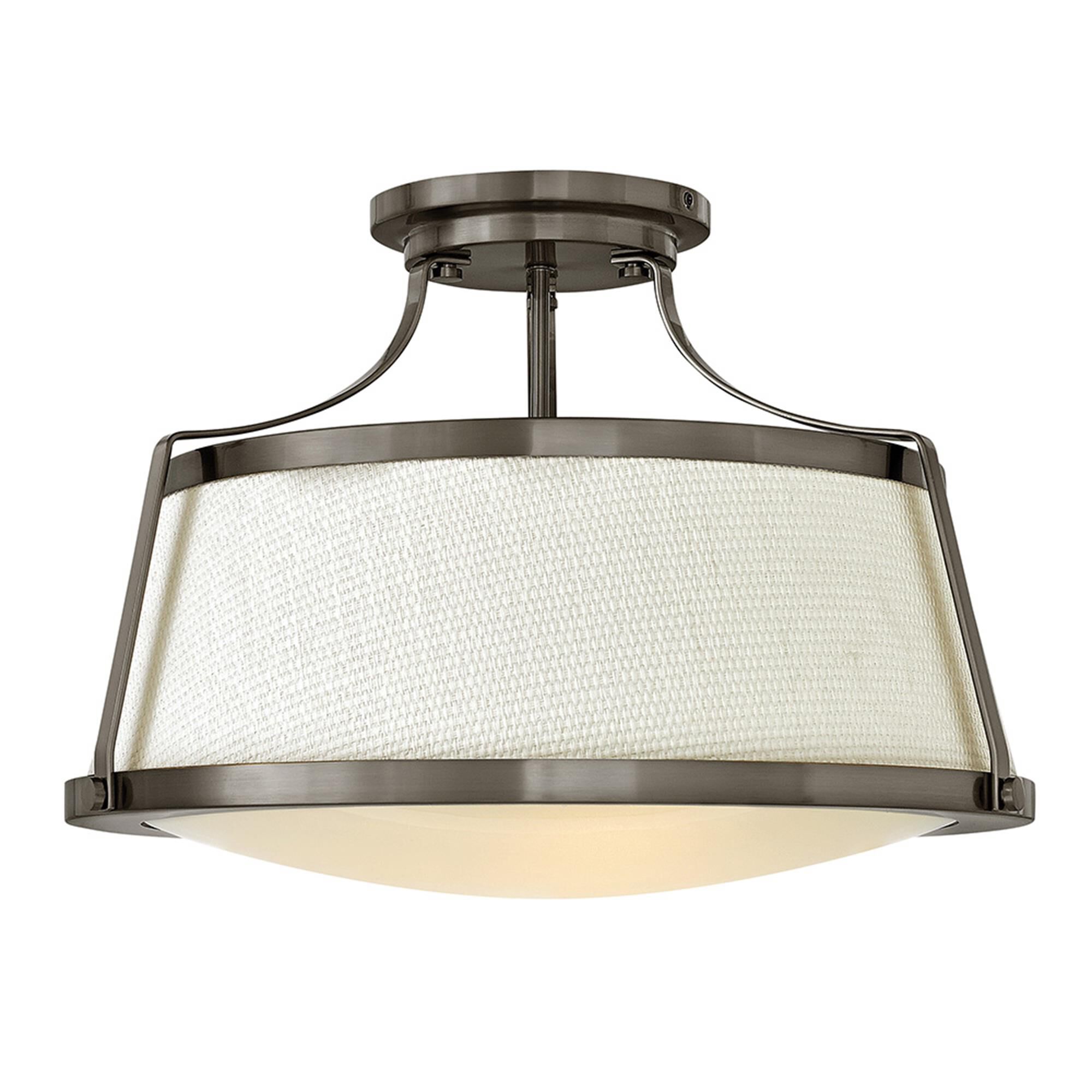 Charlotte 20 Inch 3 Light Semi Flush Mount