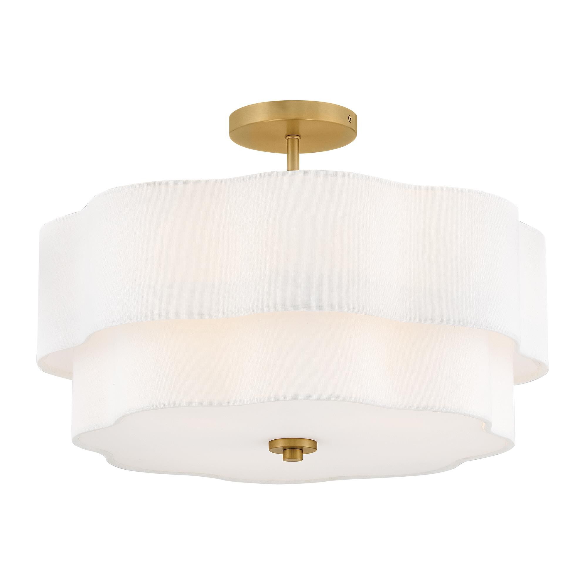 Gwen 20 Inch 4 Light Semi Flush Mount