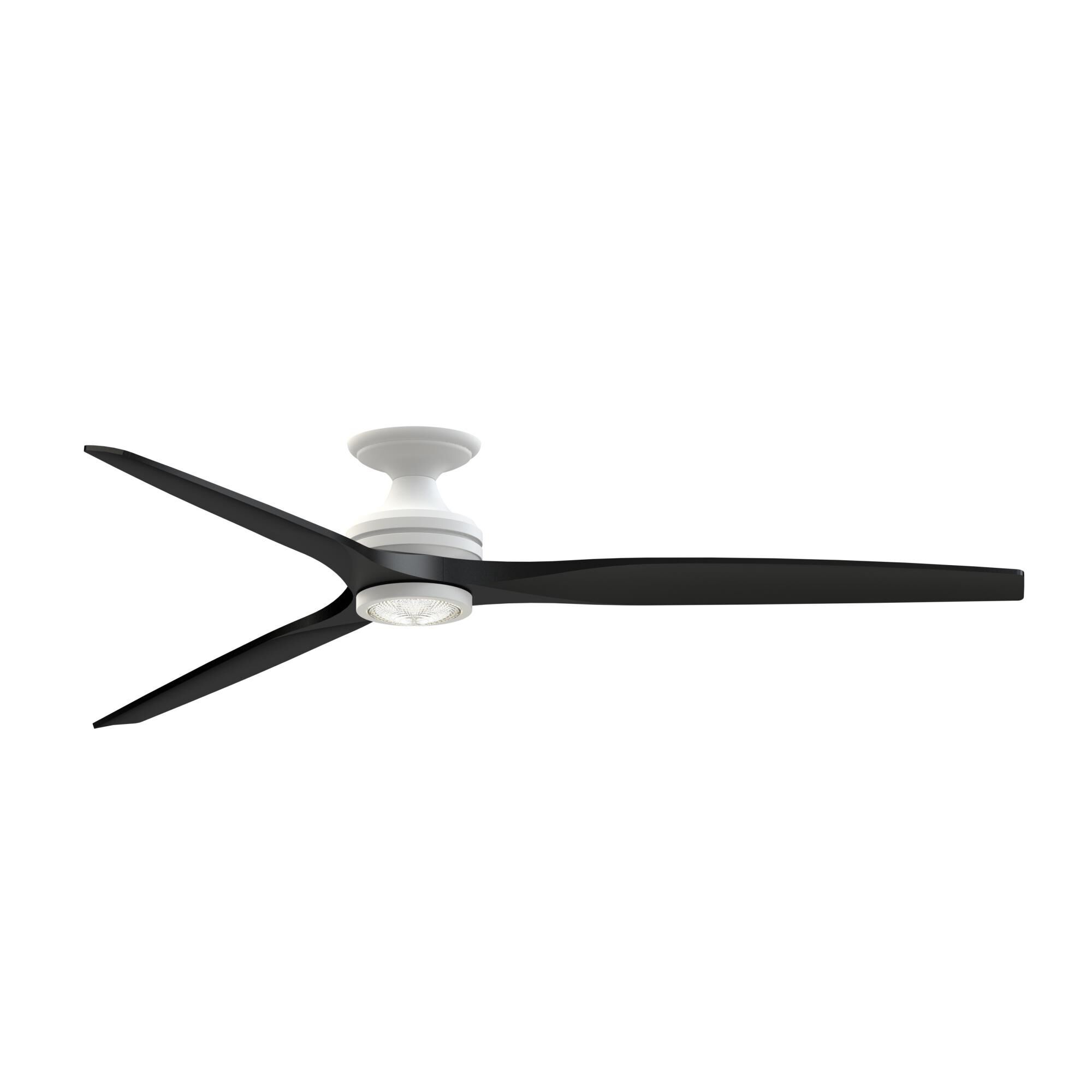 Spitfire 72 Inch Flush Mount Fan with Light Kit