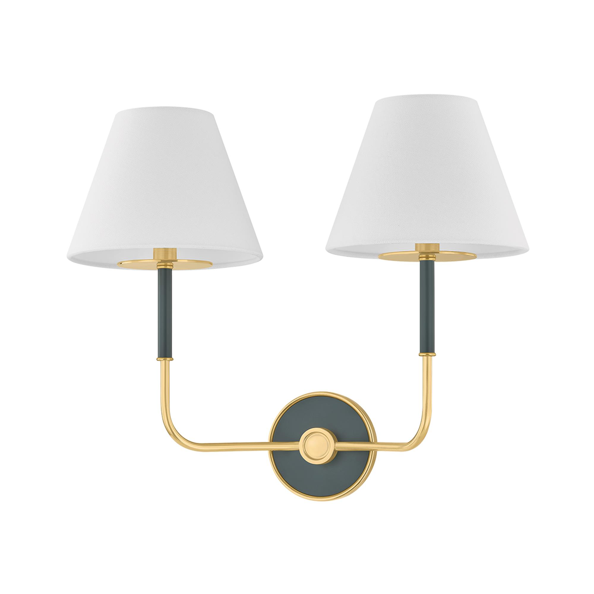 Mark D. Sikes Wedgewood 19 Inch 2 Light Wall Sconce