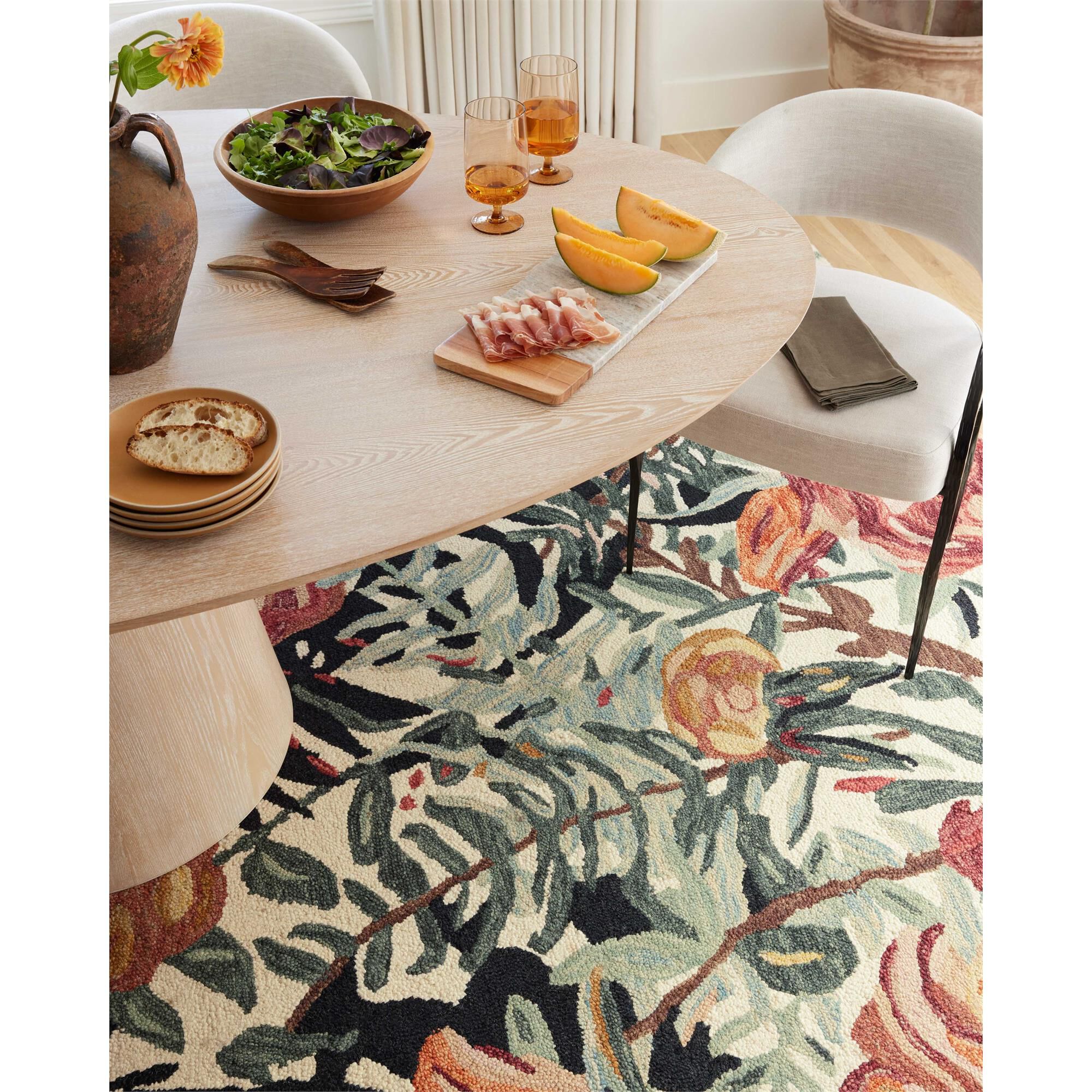 Belladonna Hand Hooked Wool Area Rug