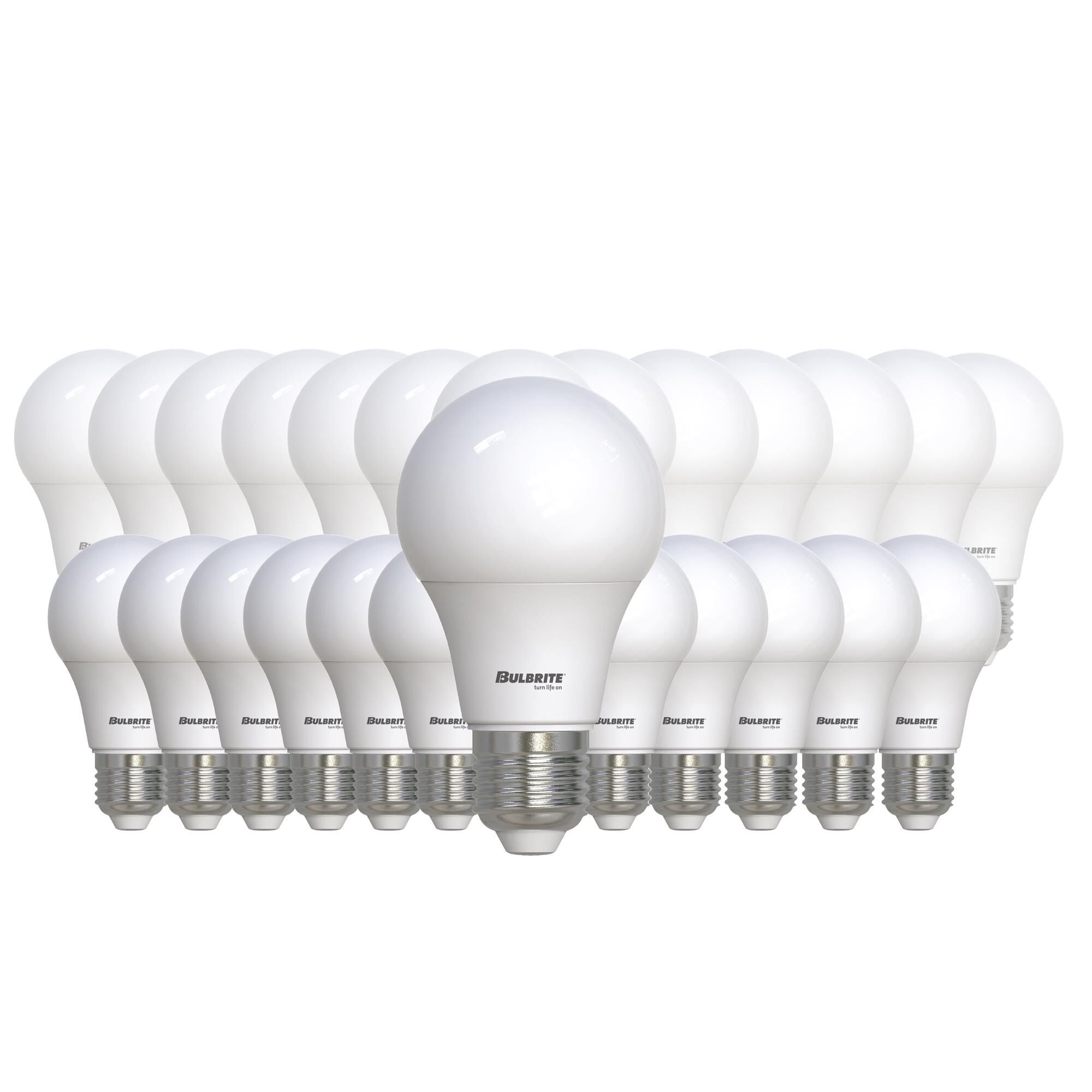 9 Watt LED A19 60 Watt Equivalent Preferred Dimmable 2700K E26 120 Volt (25 Pack)