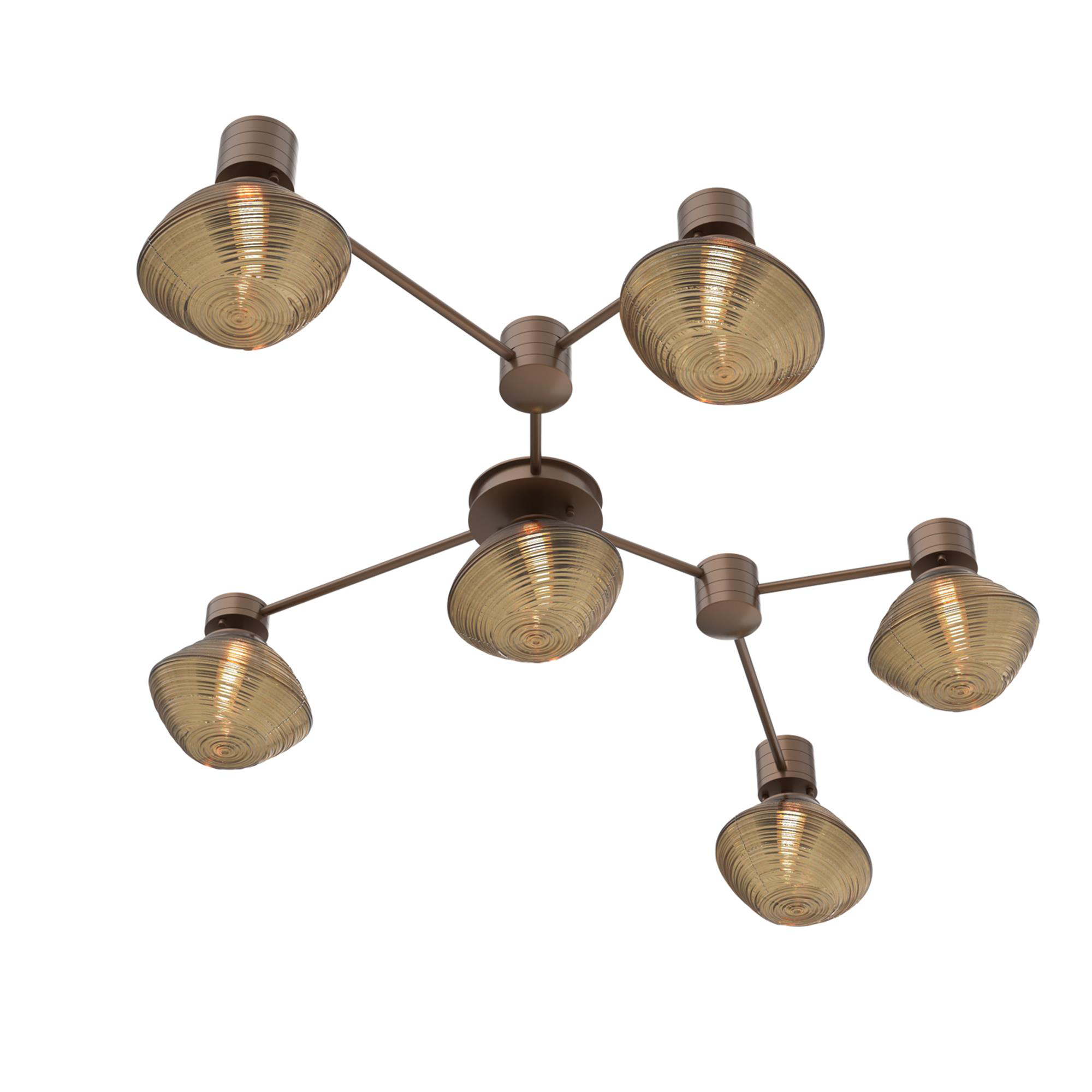 Levi Wilson Mesa 38 Inch 6 Light Semi Flush Mount