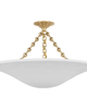 AERIN Mollino 24 Inch 3 Light Flush Mount