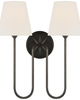 Chapman & Myers Polaris 16 Inch 2 Light Wall Sconce