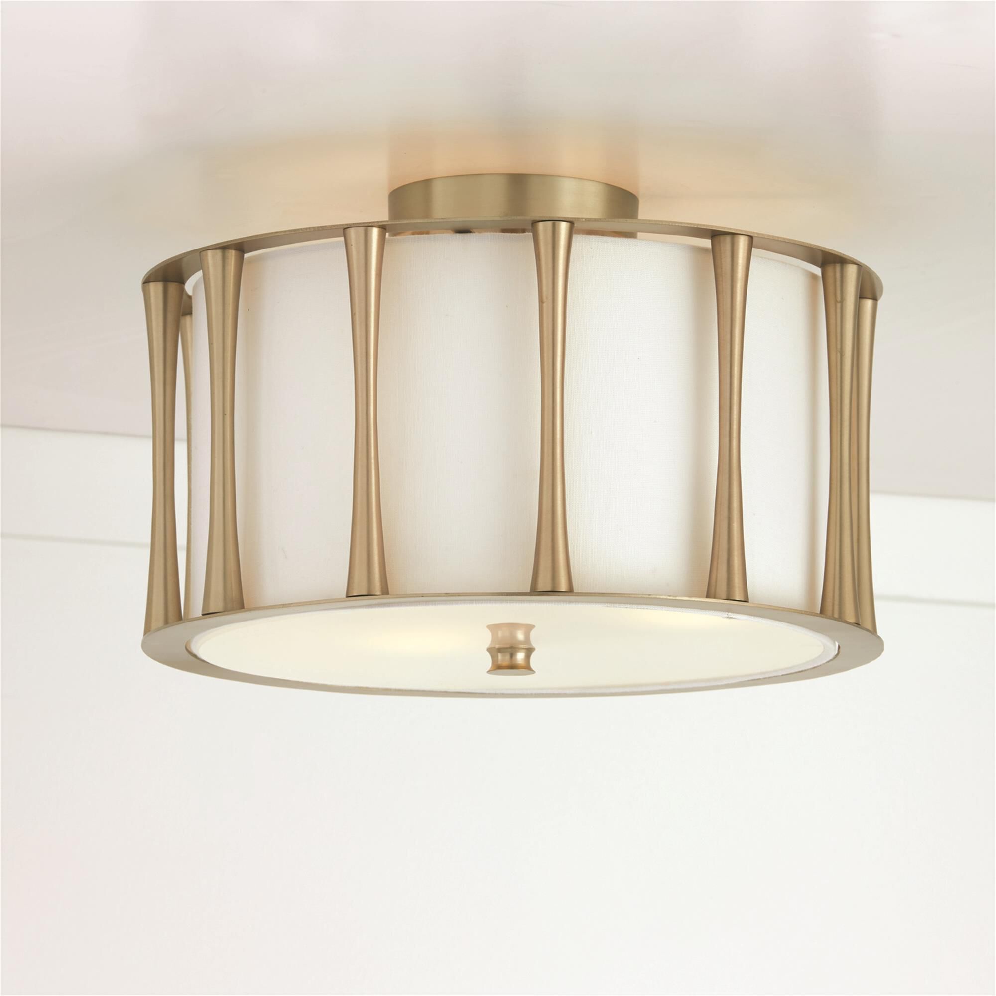 Bodie 15 Inch 3 Light Semi Flush Mount