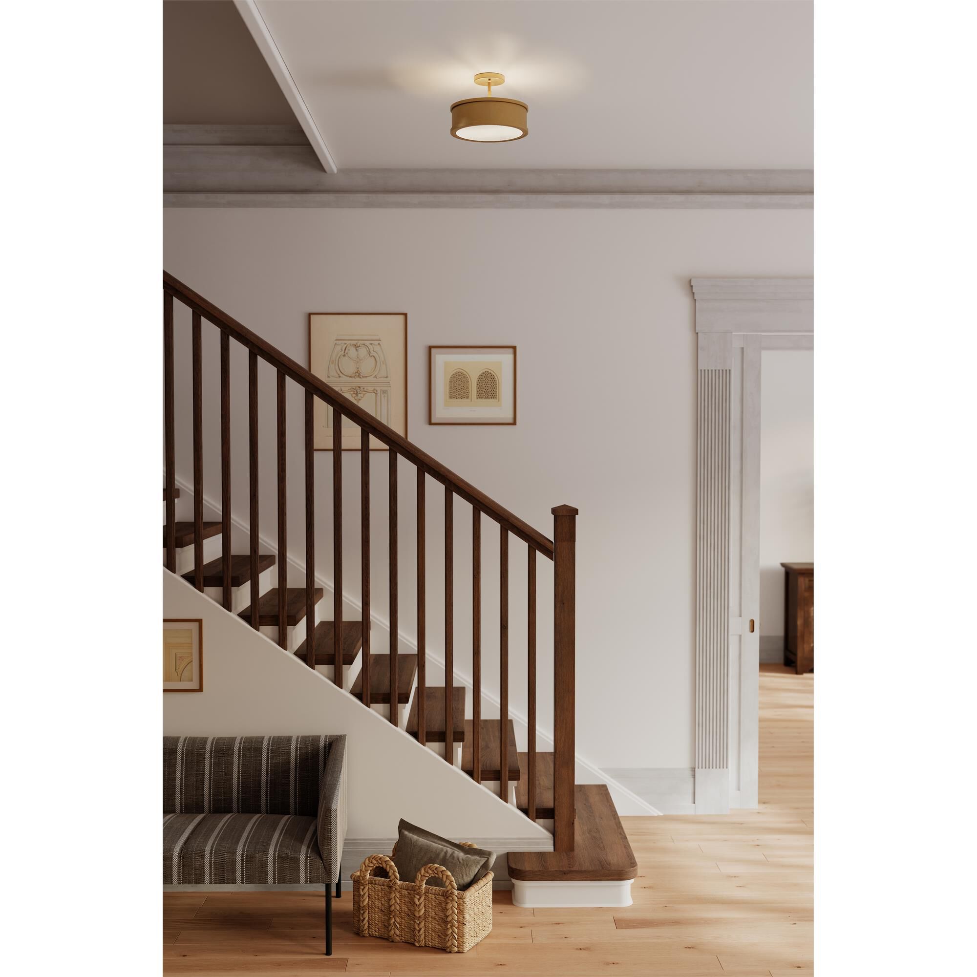 Wynn 12 Inch 2 Light Semi Flush Mount