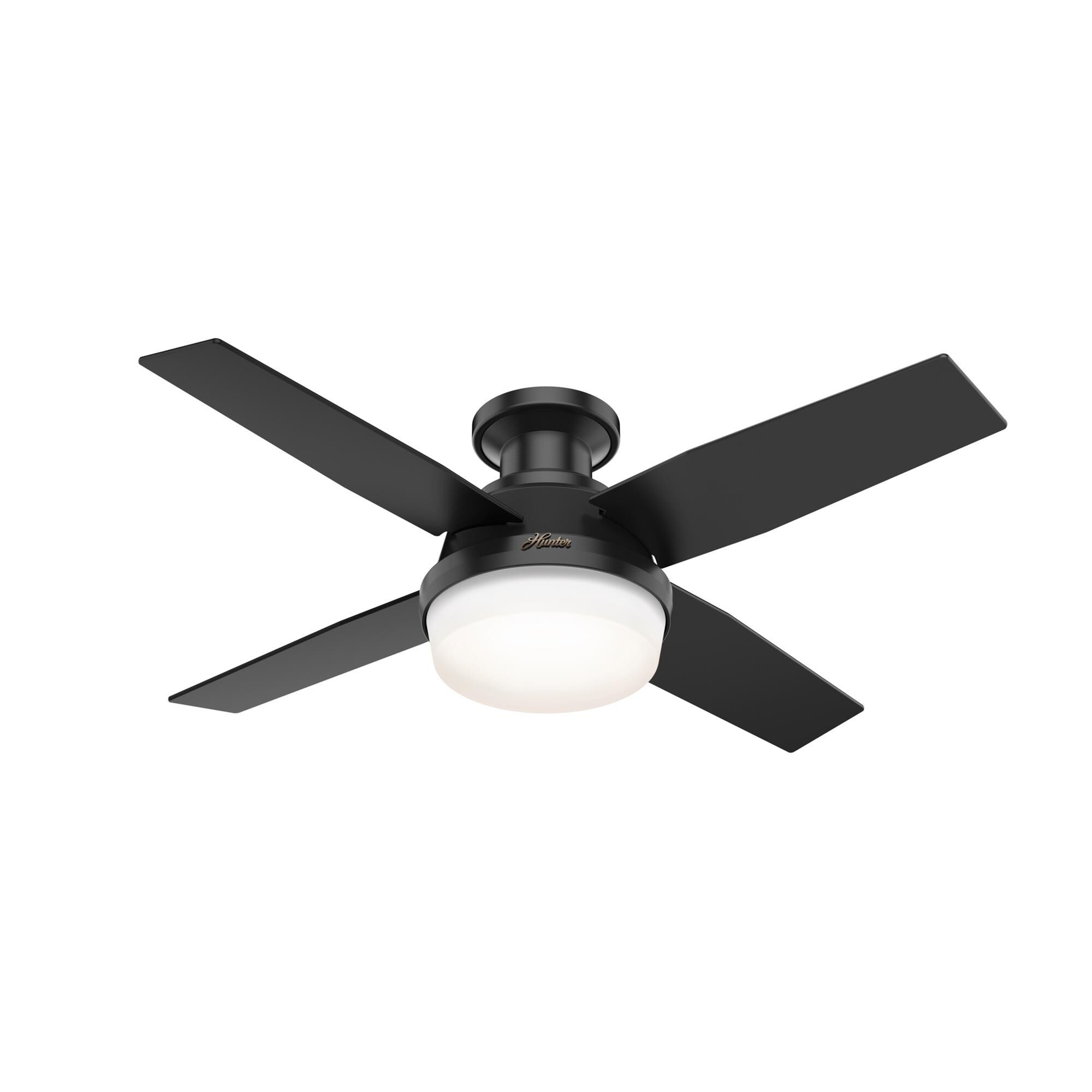 Dempsey 44 Inch Flush Mount Fan with Light Kit