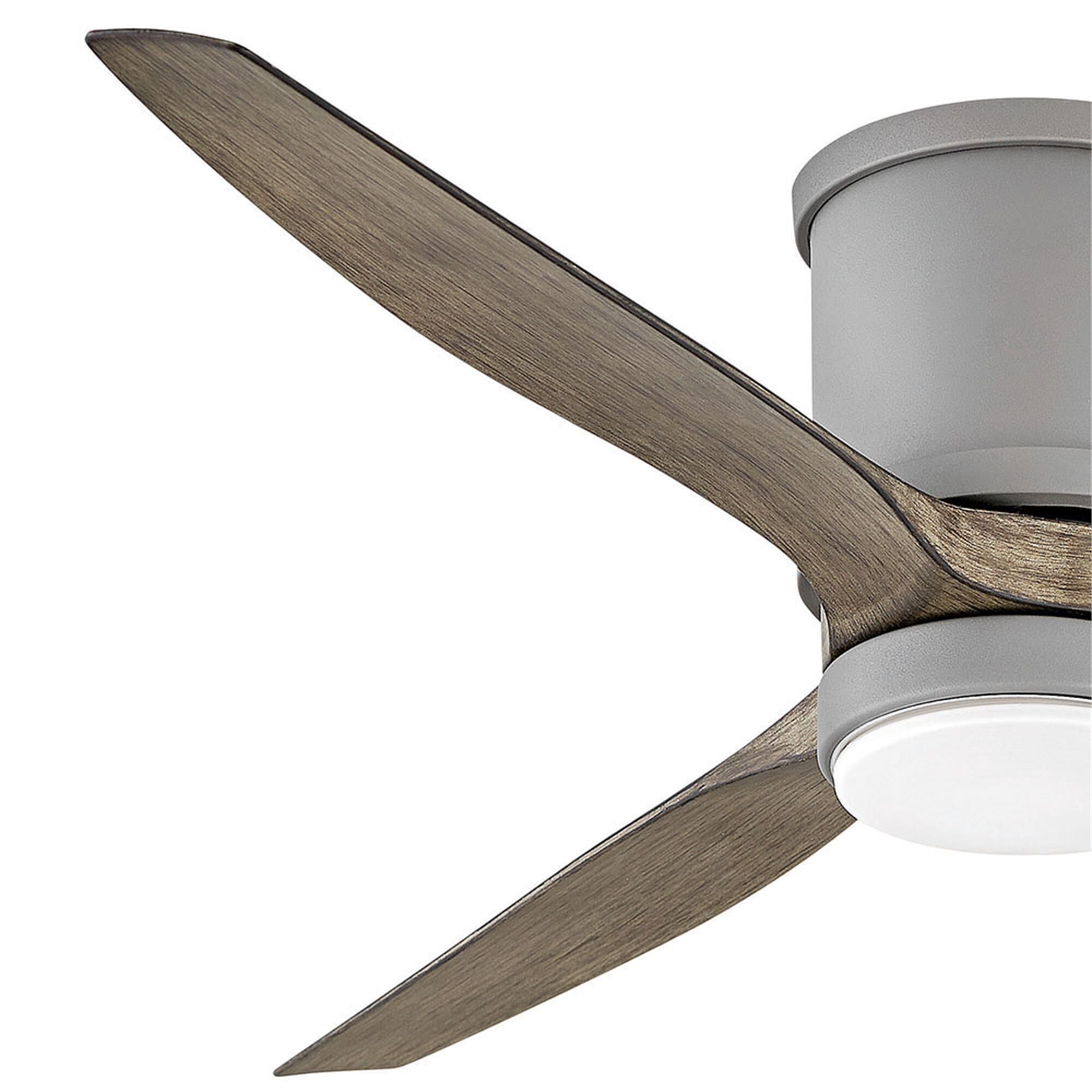 Hover 52 Inch Flush Mount Fan with Light Kit