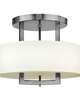Hampton 15 Inch 3 Light Semi Flush Mount