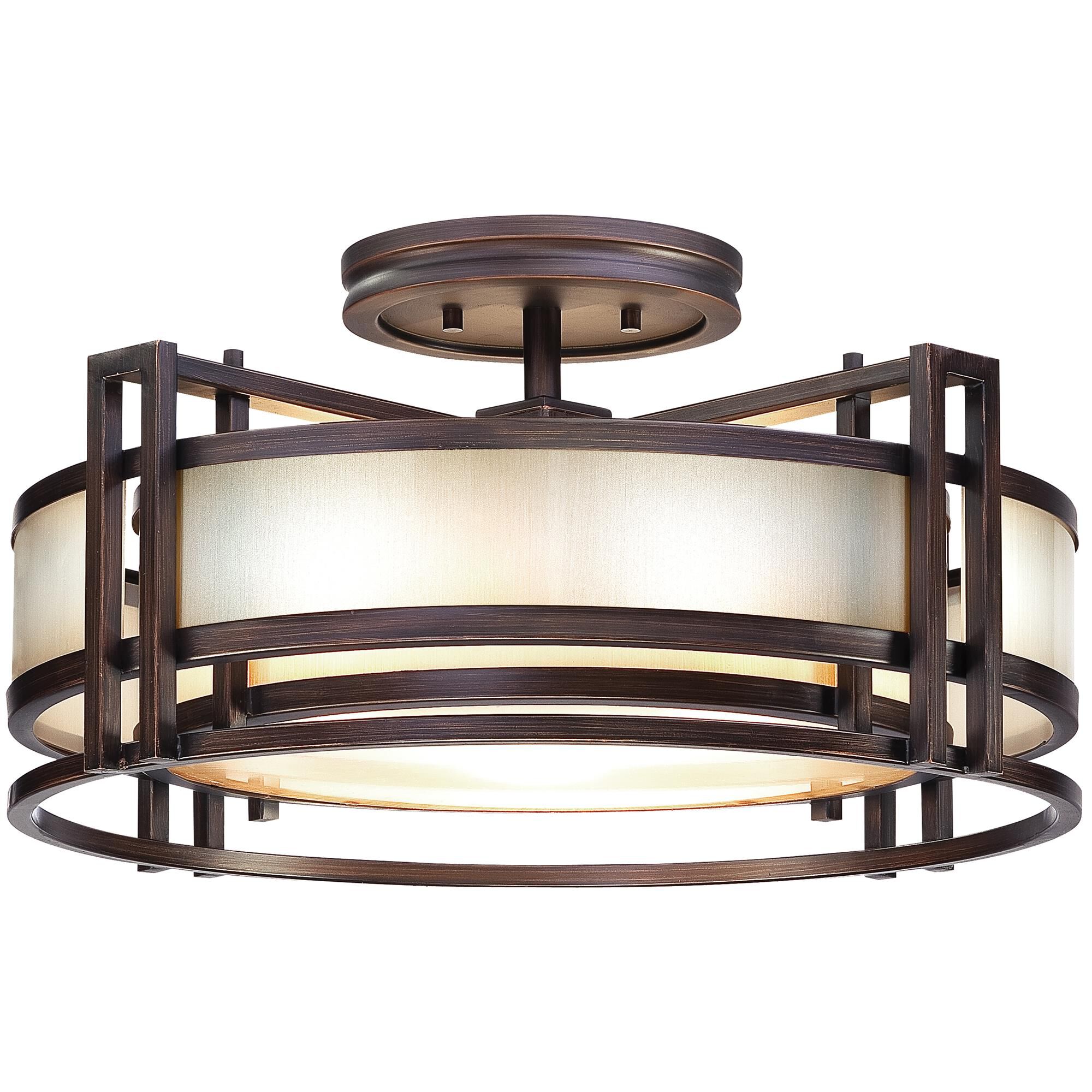 Underscore 22 Inch 3 Light Semi Flush Mount