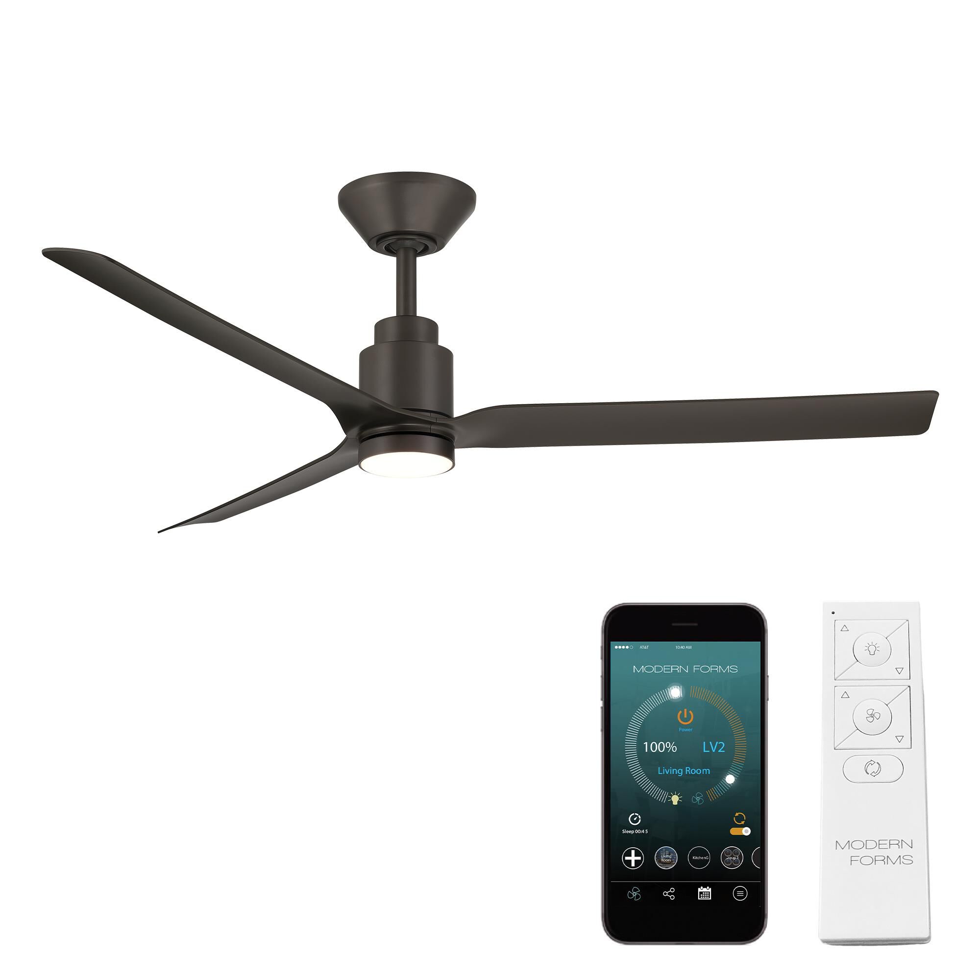 Smooth 52 Inch Ceiling Fan with Light Kit