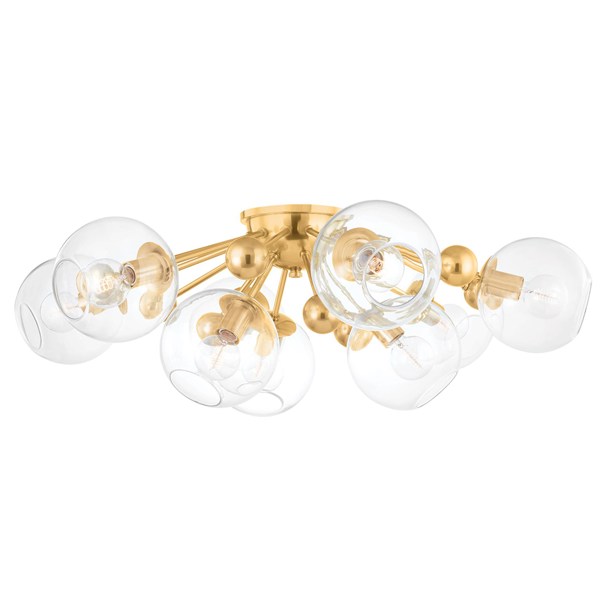 Abbott 42 Inch 9 Light Semi Flush Mount