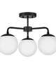 Julep 20 Inch 3 Light Semi Flush Mount