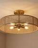 Ashe 24 Inch 5 Light Semi Flush Mount