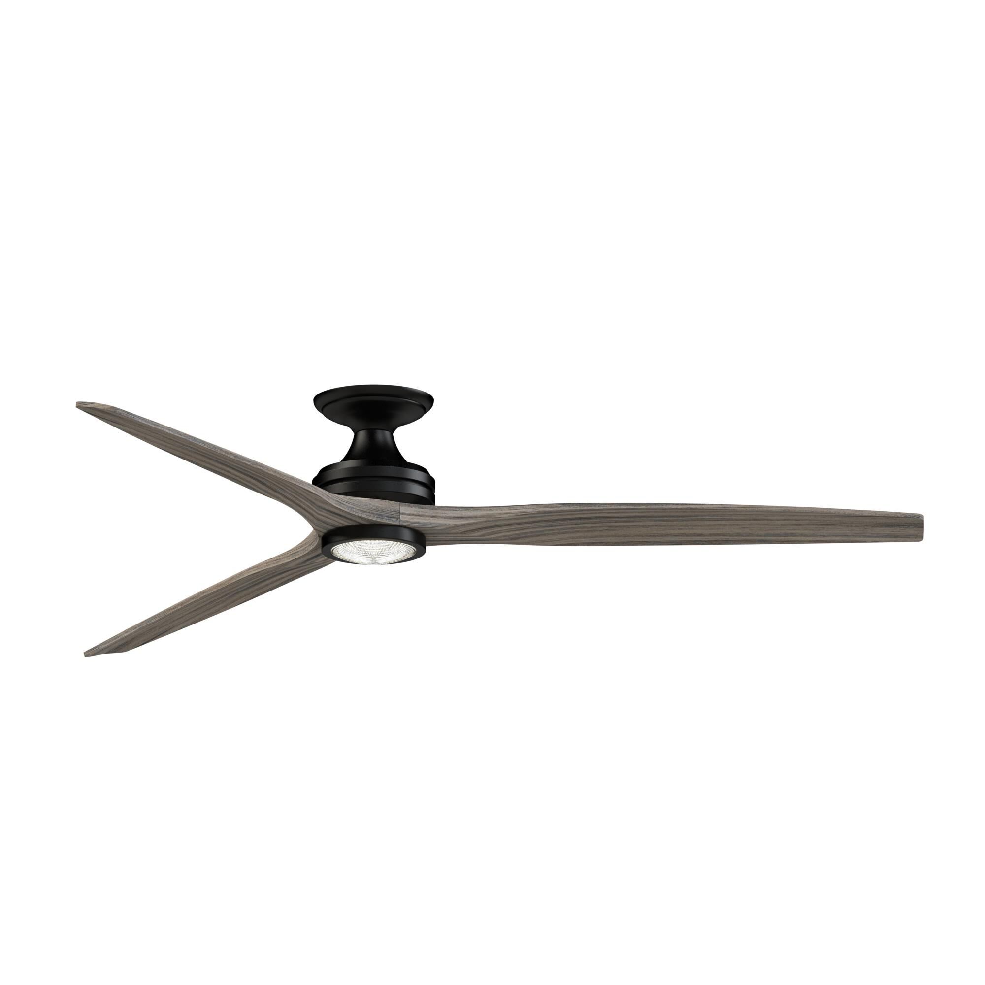 Spitfire 72 Inch Flush Mount Fan with Light Kit