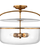 Chapman & Myers Lorford 20 Inch 3 Light Semi Flush Mount
