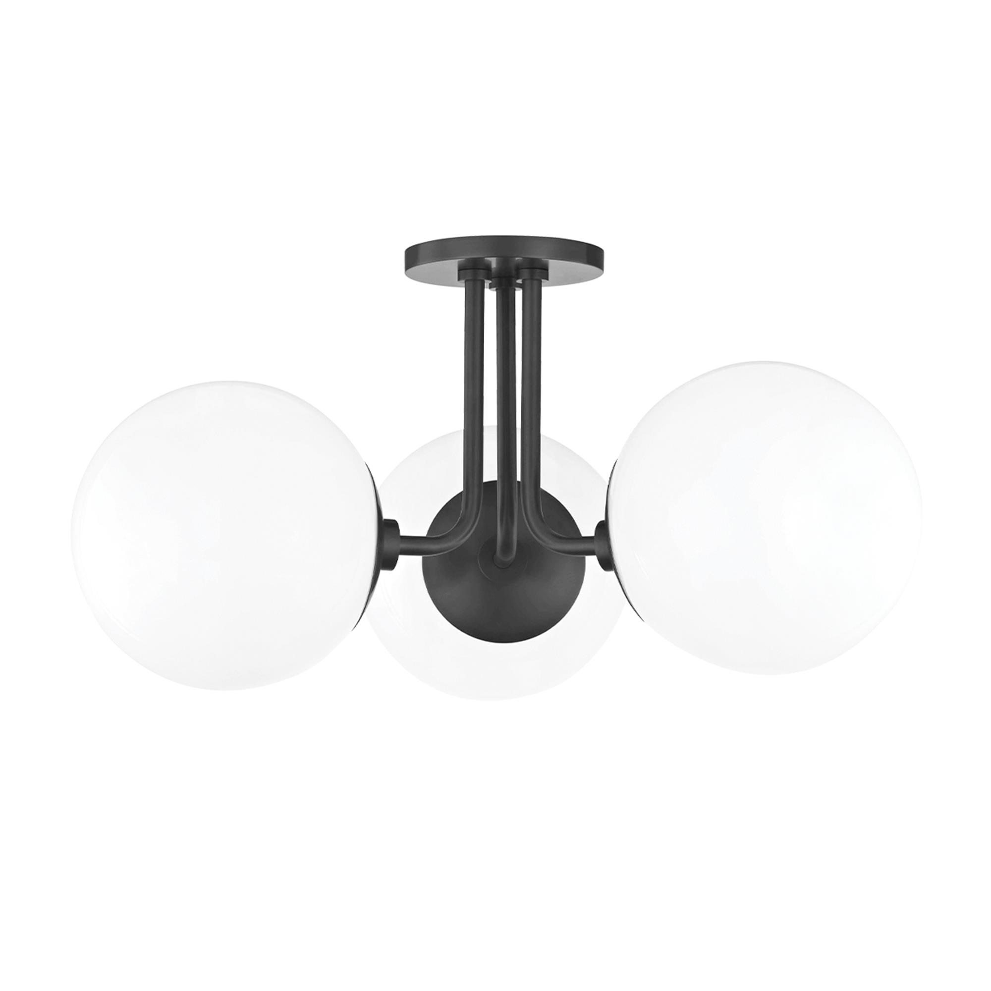 Stella 18 Inch 3 Light Semi Flush Mount