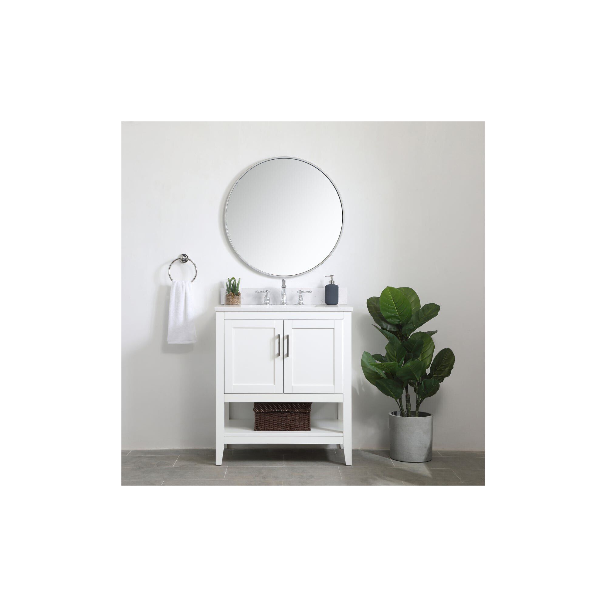 Aubrey 30 Inch Bath Vanity Cabinet