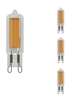 4 Watt LED G9 Wafer Clear Glass 2700K 120 Volt (4 Pack)