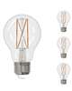 8.5 Watt LED A19 5000K Filament Fully Compatible Dimming (4 Pack)