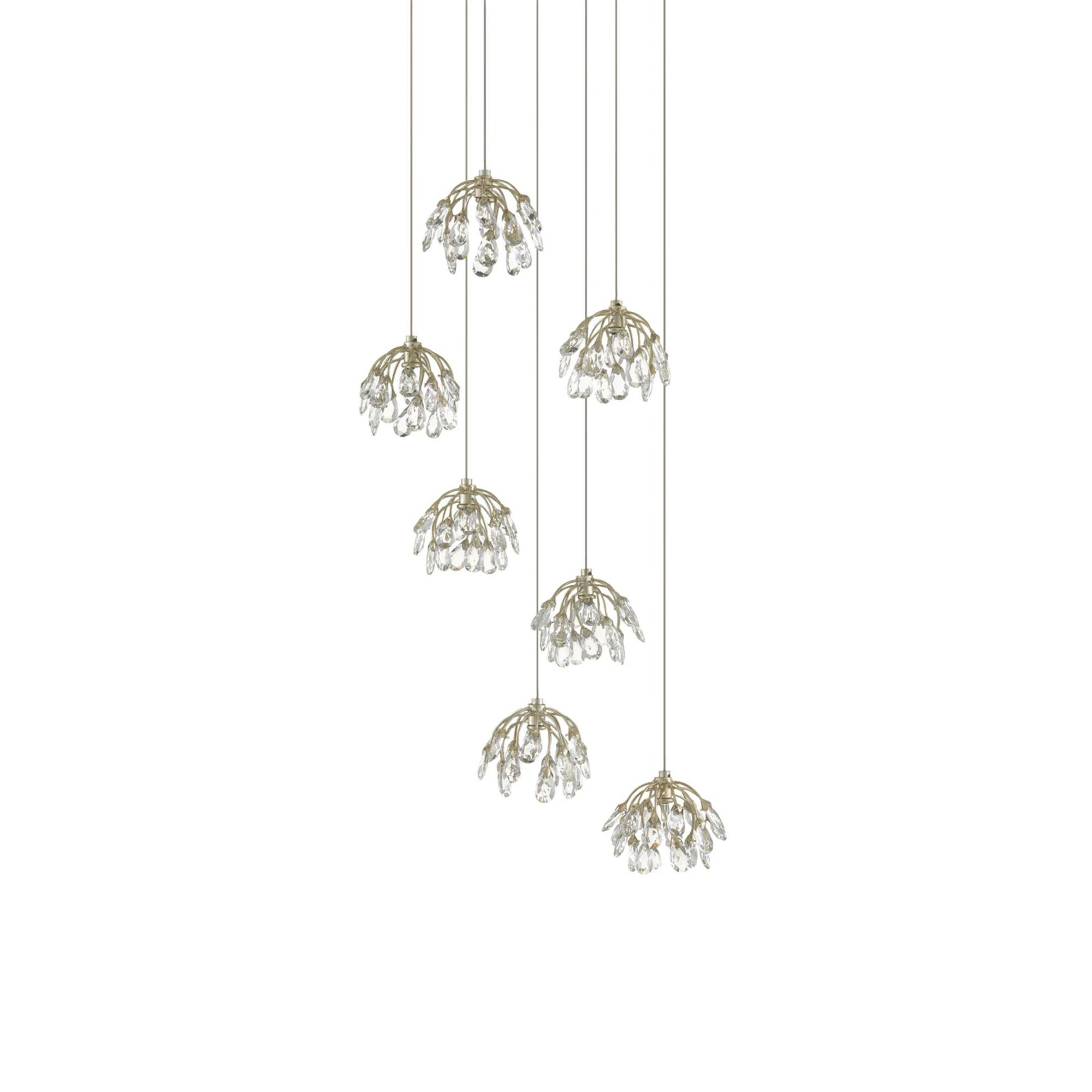 Crystal Bud 7 Light Multi Light Pendant