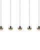 Grapes 37 Inch 5 Light Linear Chandelier