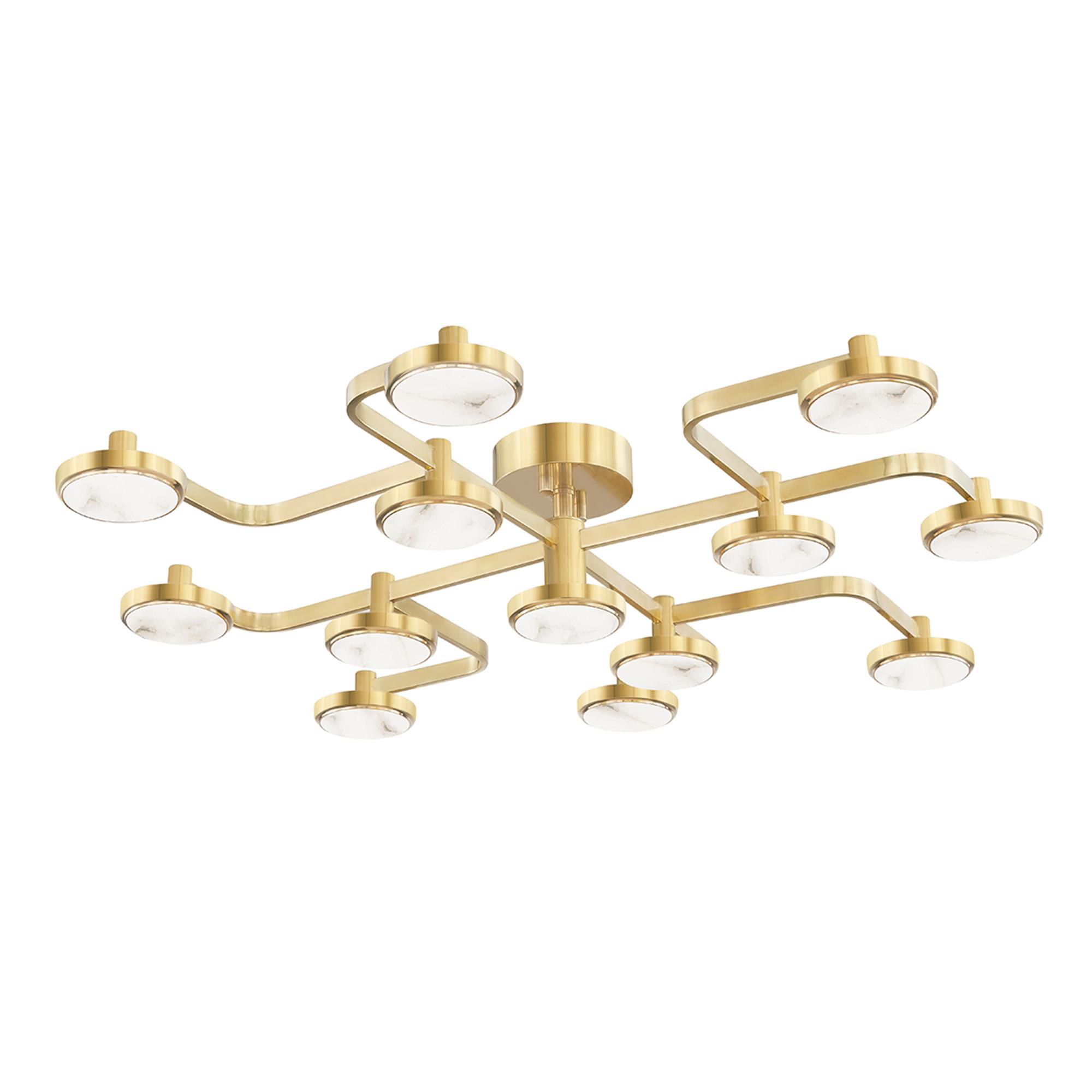 Meander 43 Inch 13 Light Semi Flush Mount