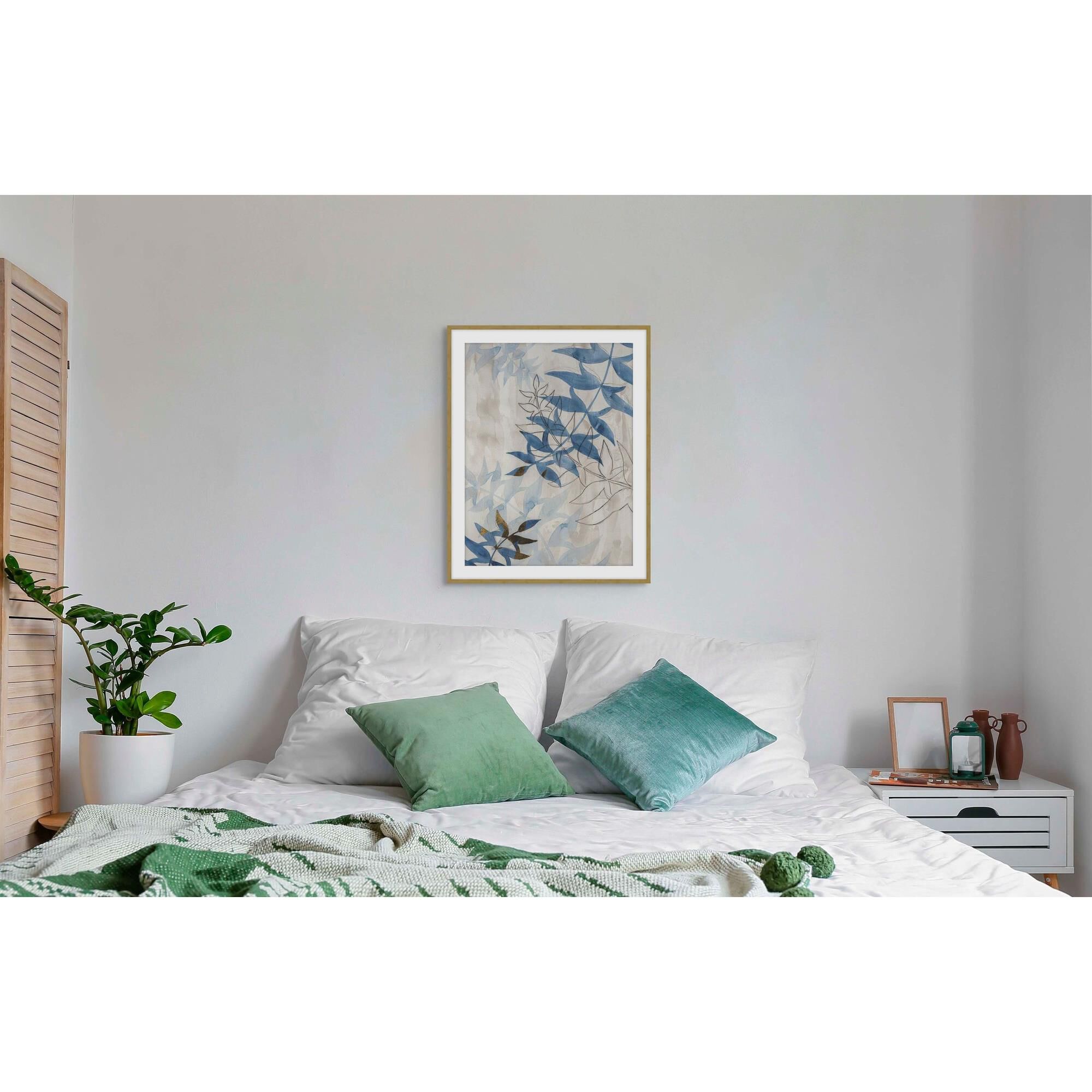 Ecru Palms Print