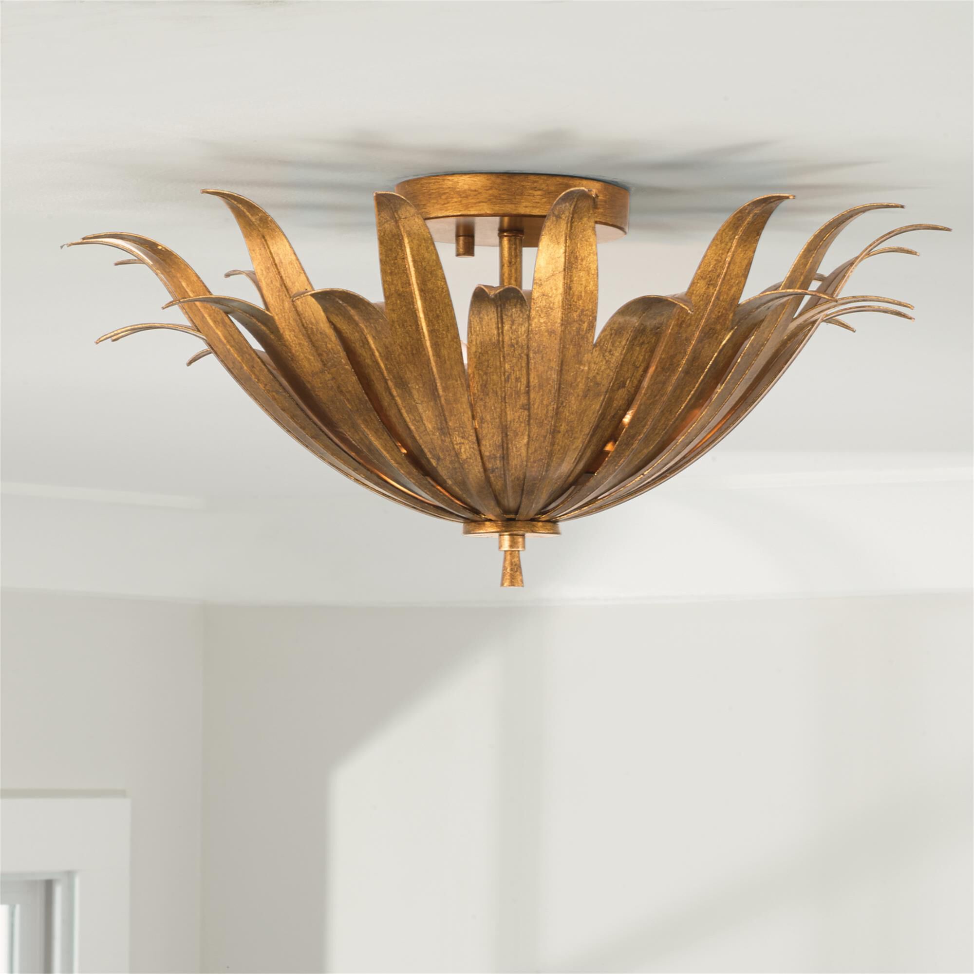 Eden 18 Inch 3 Light Semi Flush Mount