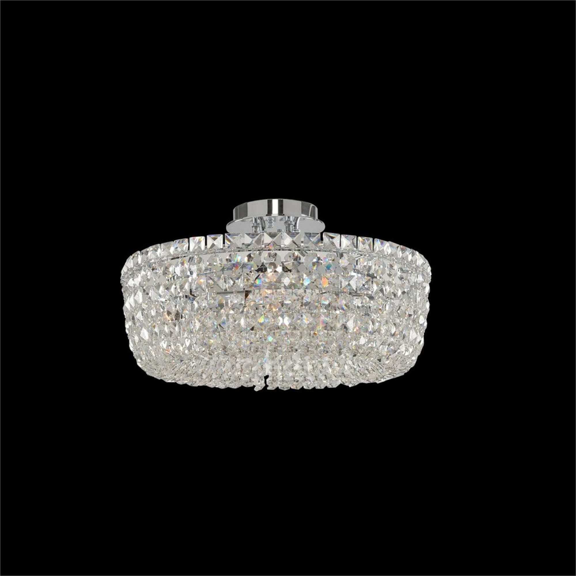 Cesano 18 Inch 5 Light Semi Flush Mount