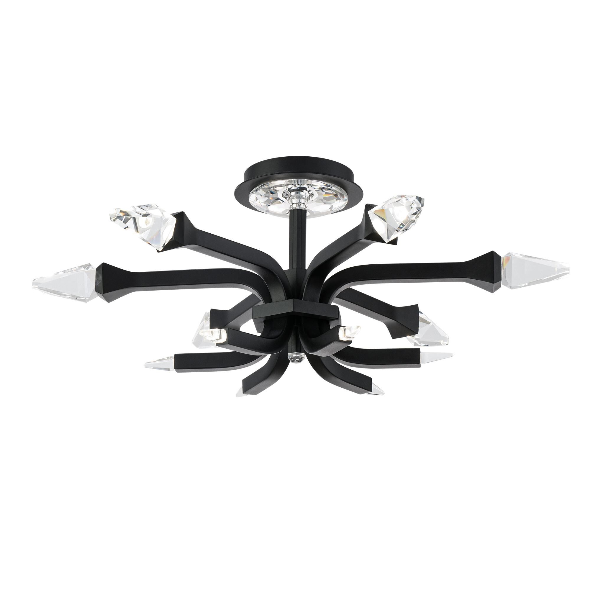 Plumeria 24 Inch 6 Light Semi Flush Mount